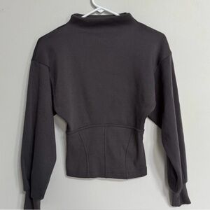 Maeve by anthropology Maeve Corset-Waist Pullover